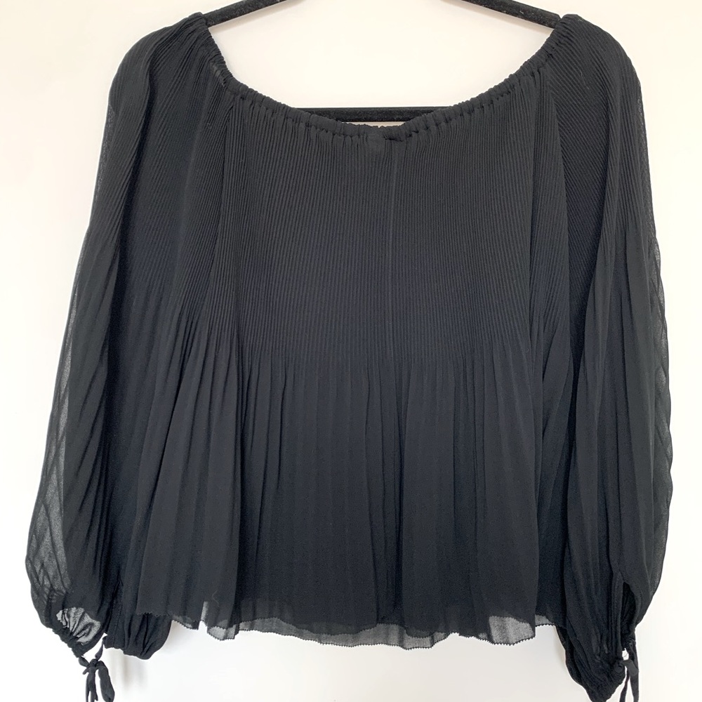 Aritzia Black Blouse